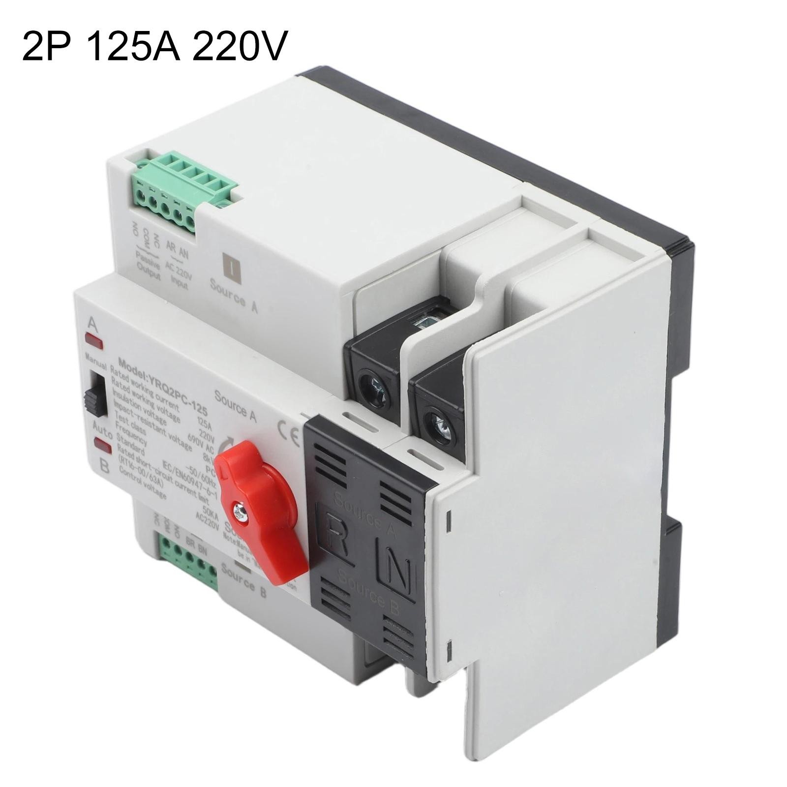 Transfer Switch Changeover Switch Indoor & Outdoor AC 220V Transfer Switch