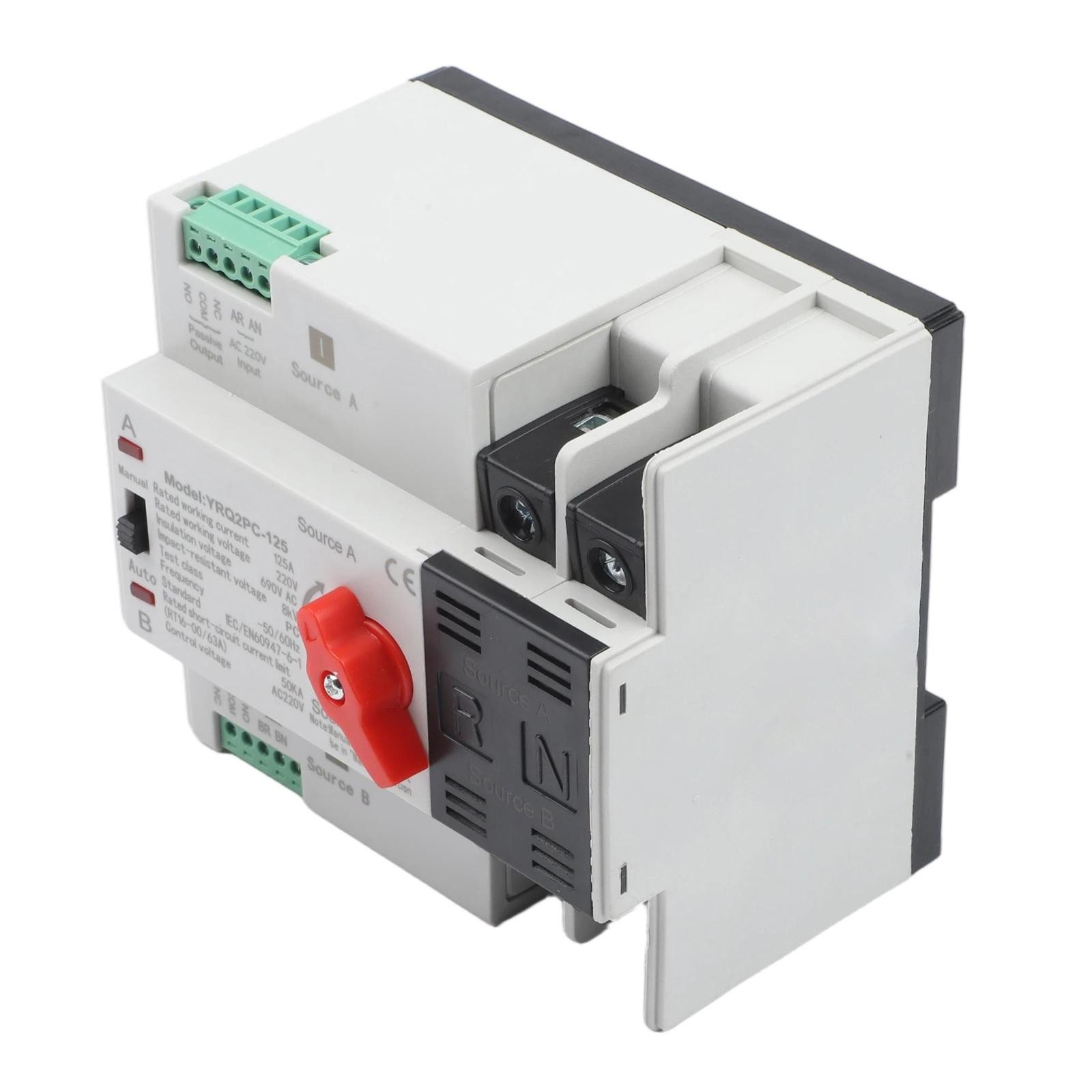 Transfer Switch Changeover Switch 125A 50/60Hz AC 220V Transfer Switch