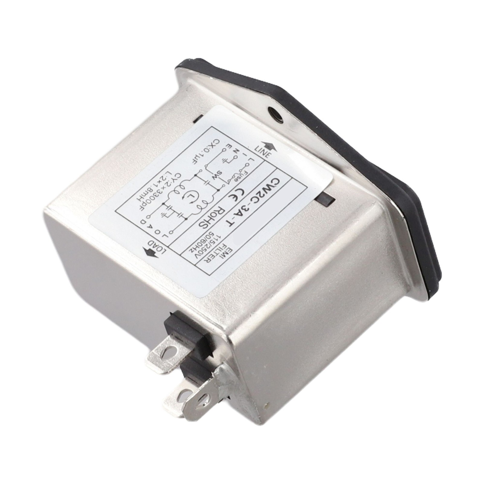 Netzfilter Kaltgerätesteckdose Typ mit Licht Sicherheitsschalter 3A 6A 10A CW2B - Produktbild 5