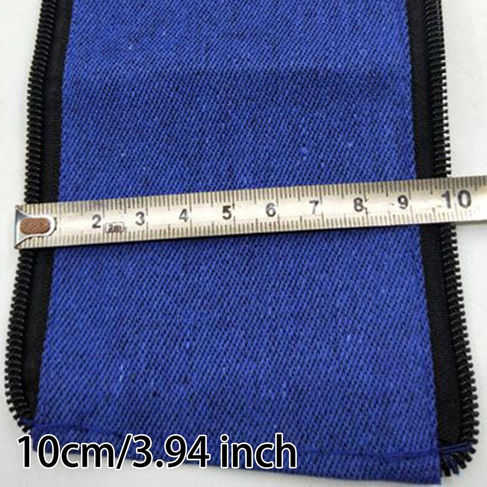 For Welding Torch Cable Cover Zippered Fabric Protector Anti Static Sheath Blue