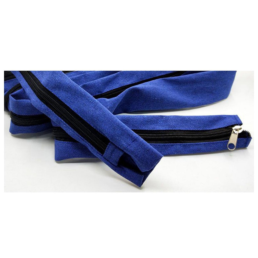 For Welding Torch Cable Cover Zippered Fabric Protector Anti Static Sheath Blue
