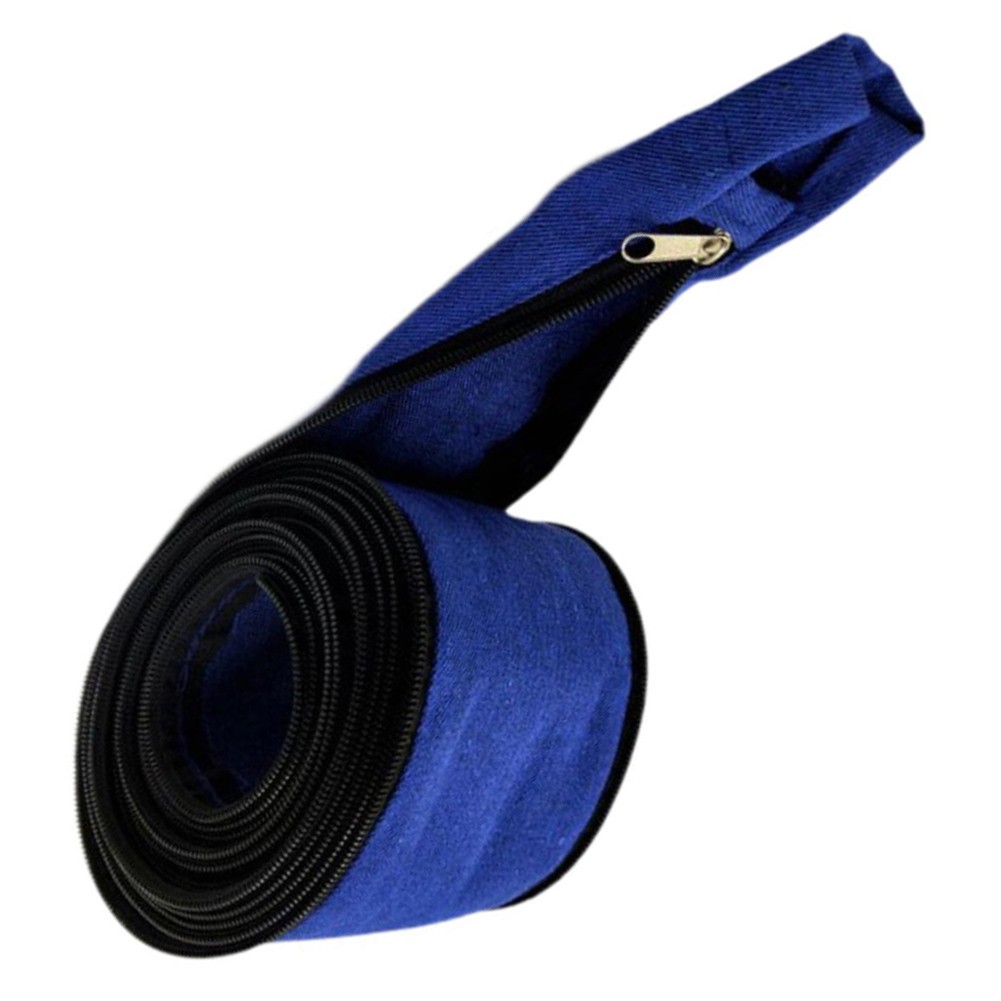 For Welding Torch Cable Cover Zippered Fabric Protector Anti Static Sheath Blue