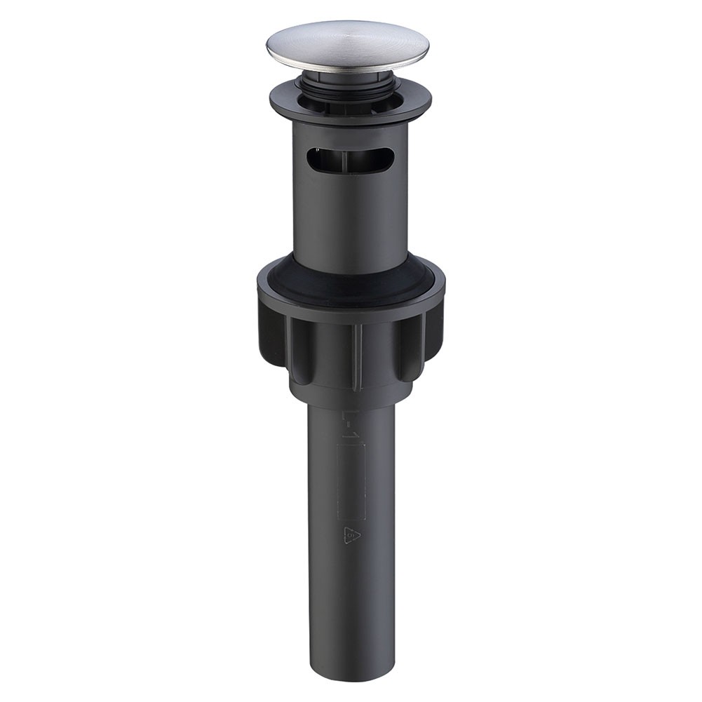 Anti Clog Bathroom Drain for Vessel Sinks with Overflow and Compression Seal