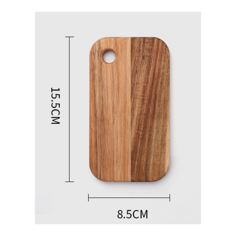 Small Compact Wooden Cutting Board for Lunch Box Picnics and Travel Use