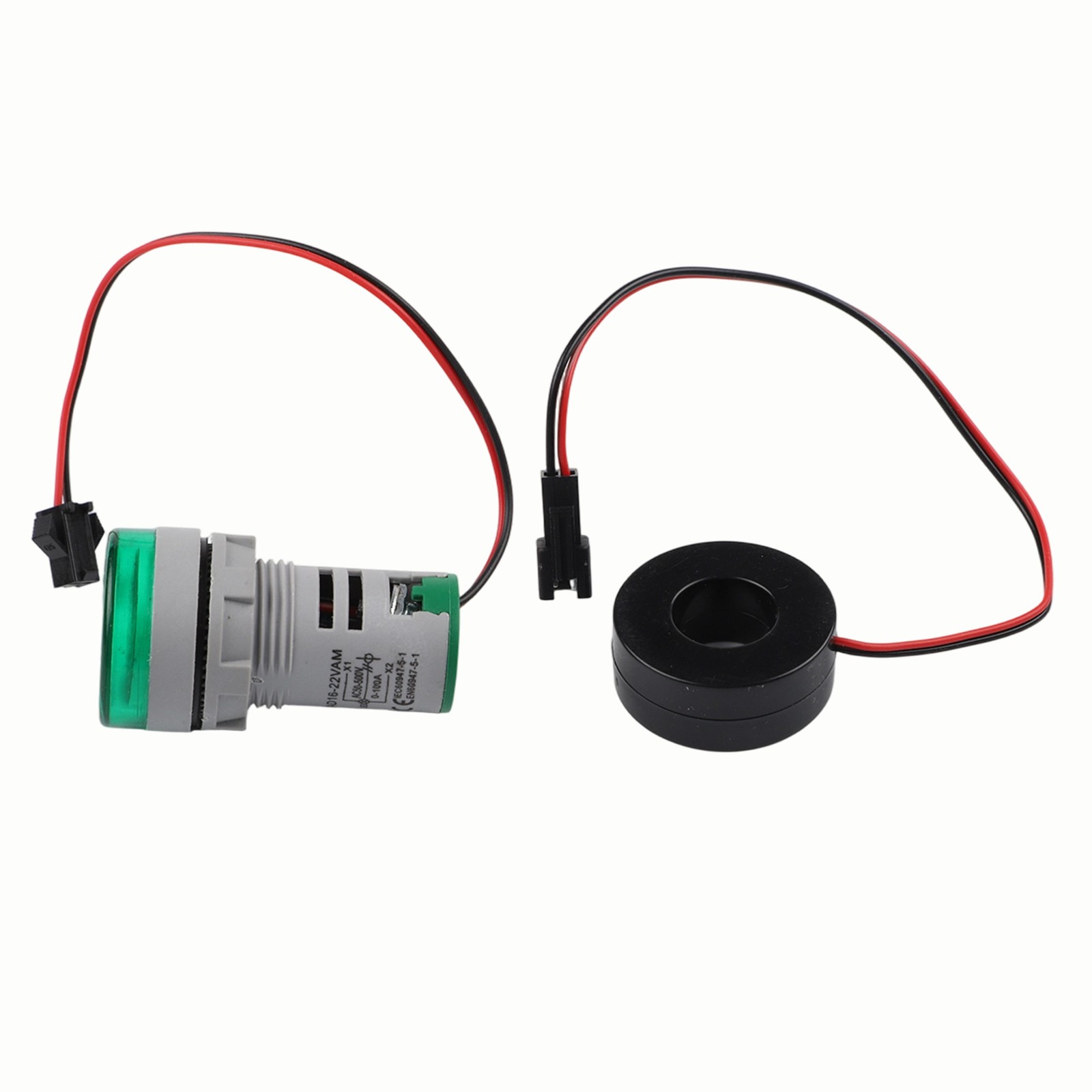 Replacement Digital Voltmeter Wire Set Voltage 22mm 2in1 50-500V Ammeter