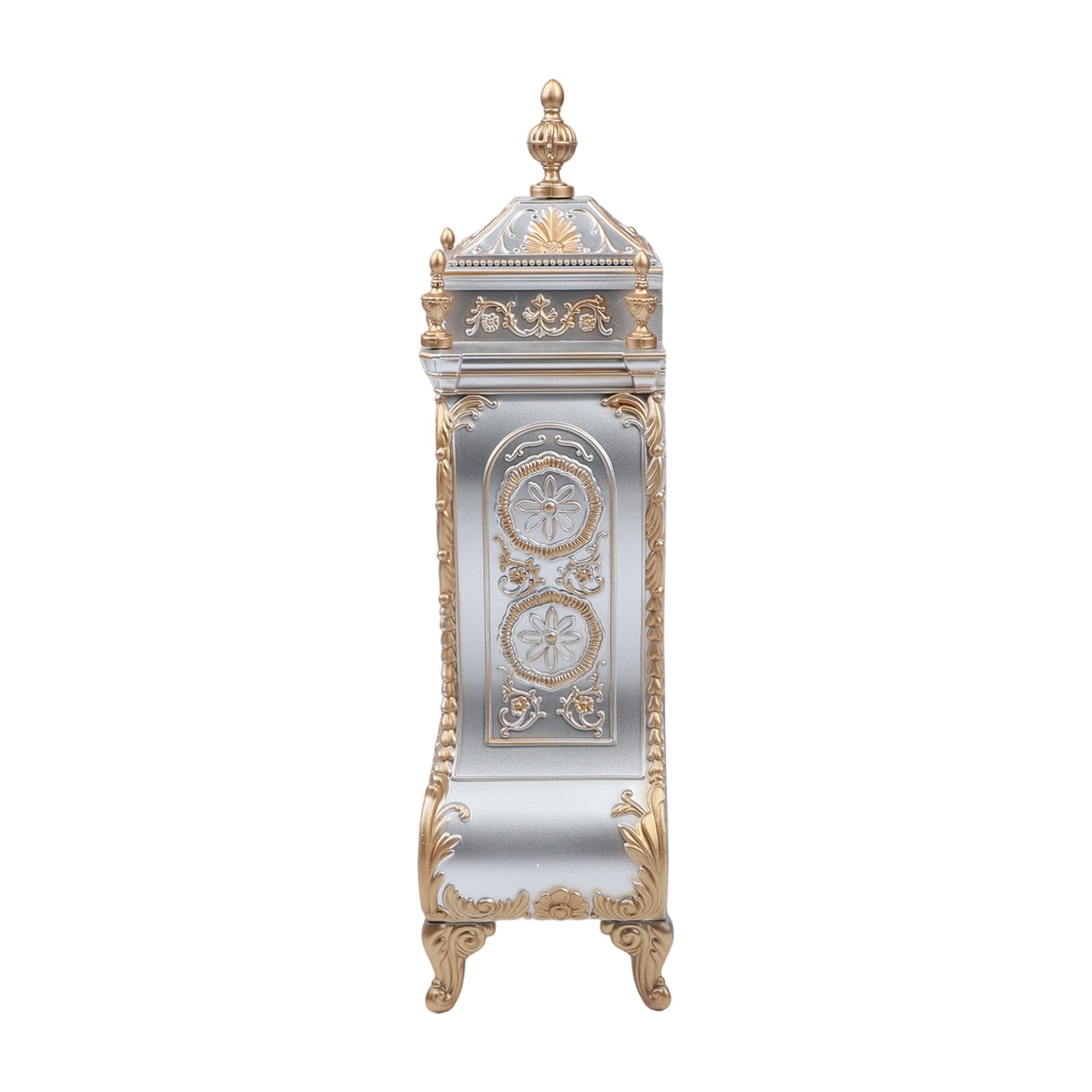 Antique Style Table Clock Silent Sweep Second Decorative Clock for Quiet Spaces