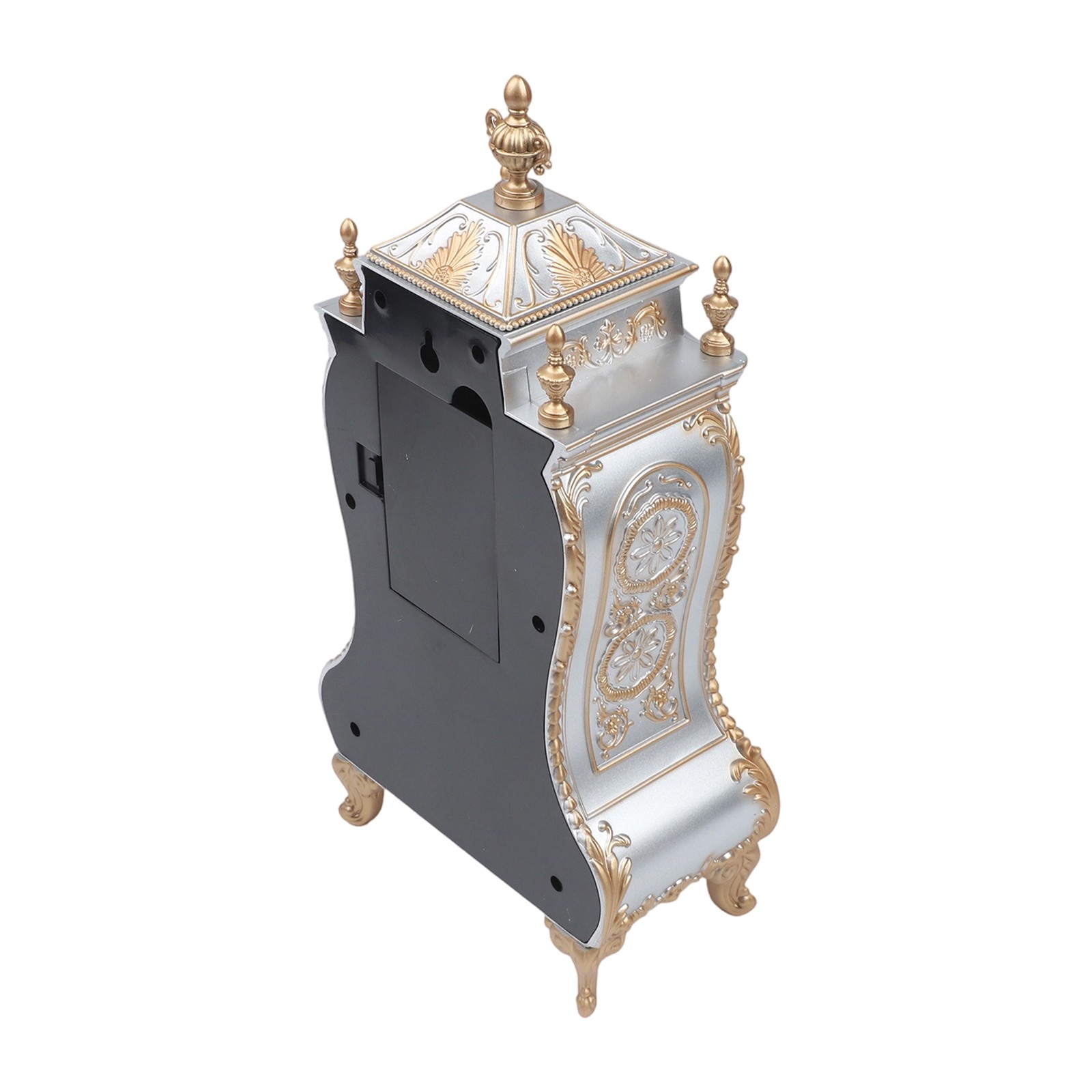 Antique Style Table Clock Silent Sweep Second Decorative Clock for Quiet Spaces