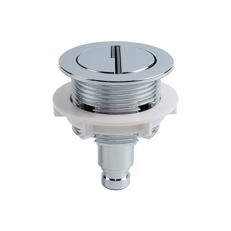 Dual Push Button Toilet Flush Valve 38mm ABS Chrome Plated Water Saving