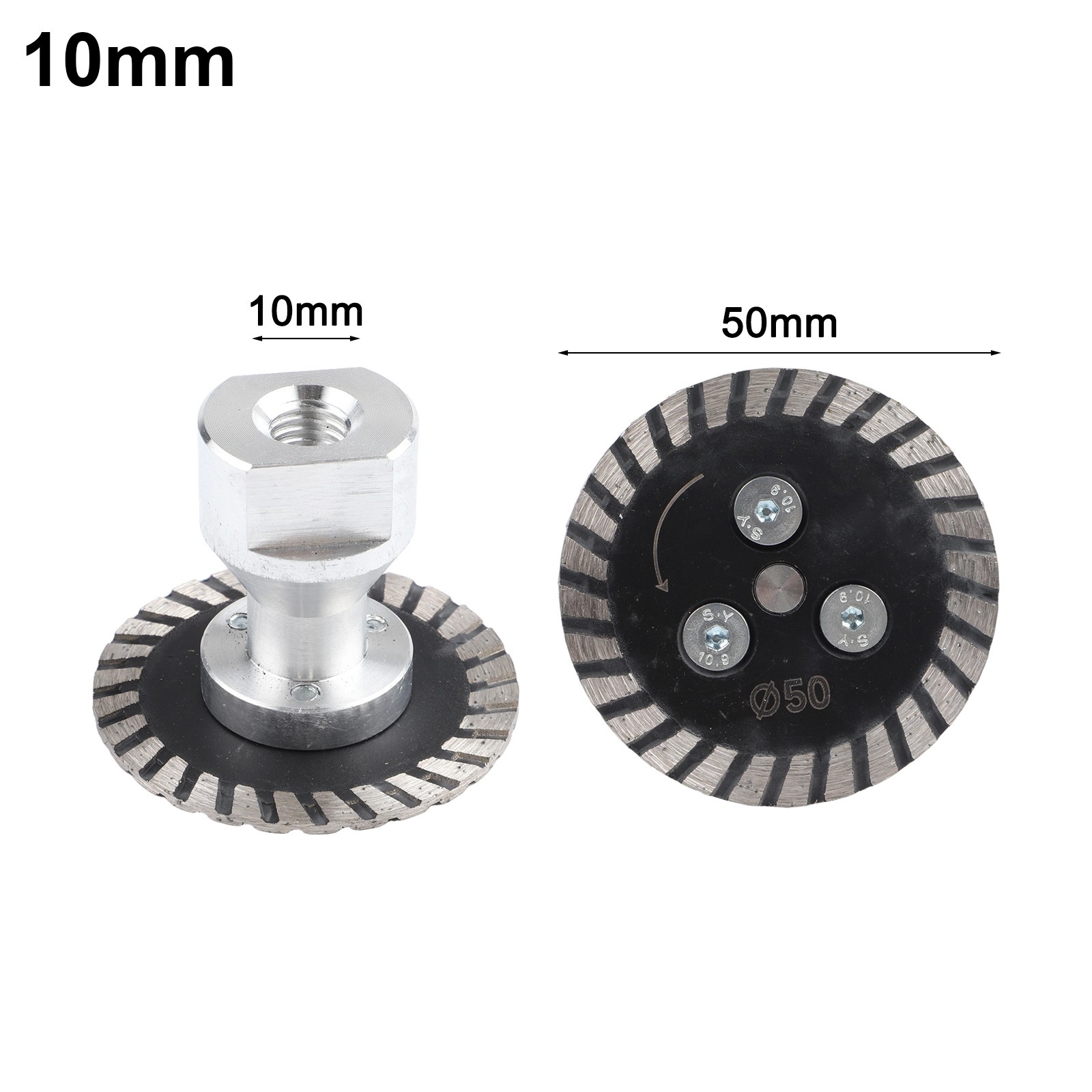 Construction Circular Saw Blade Stone Cutting Disc Emery Material 50mm Diameter