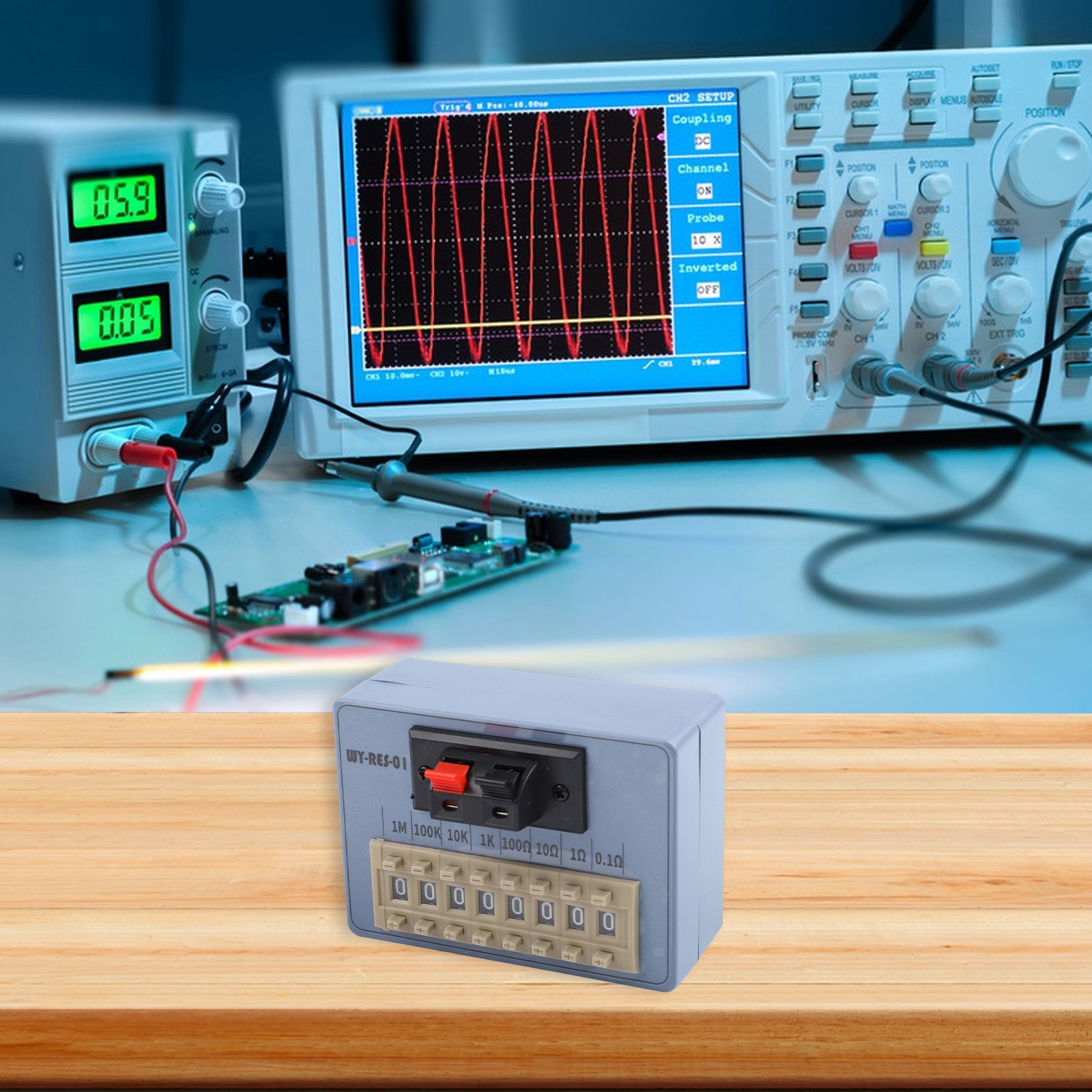 WY RES 01 Pocket Size Resistance Box with 1 Percent Accuracy for Engineers