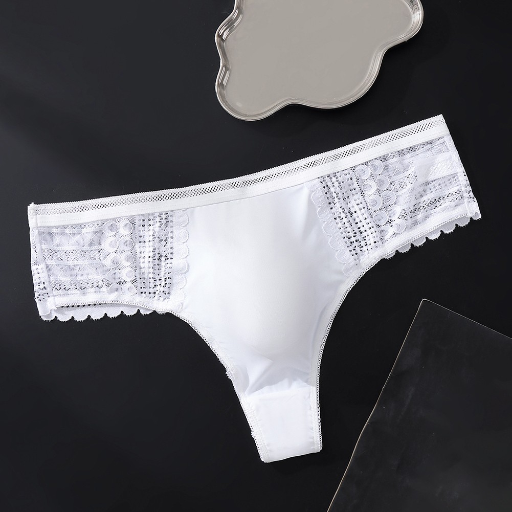 Men’s G-string Seamless Underwear 86% Nylon 14% Spandex Mesh Sheer Fabric