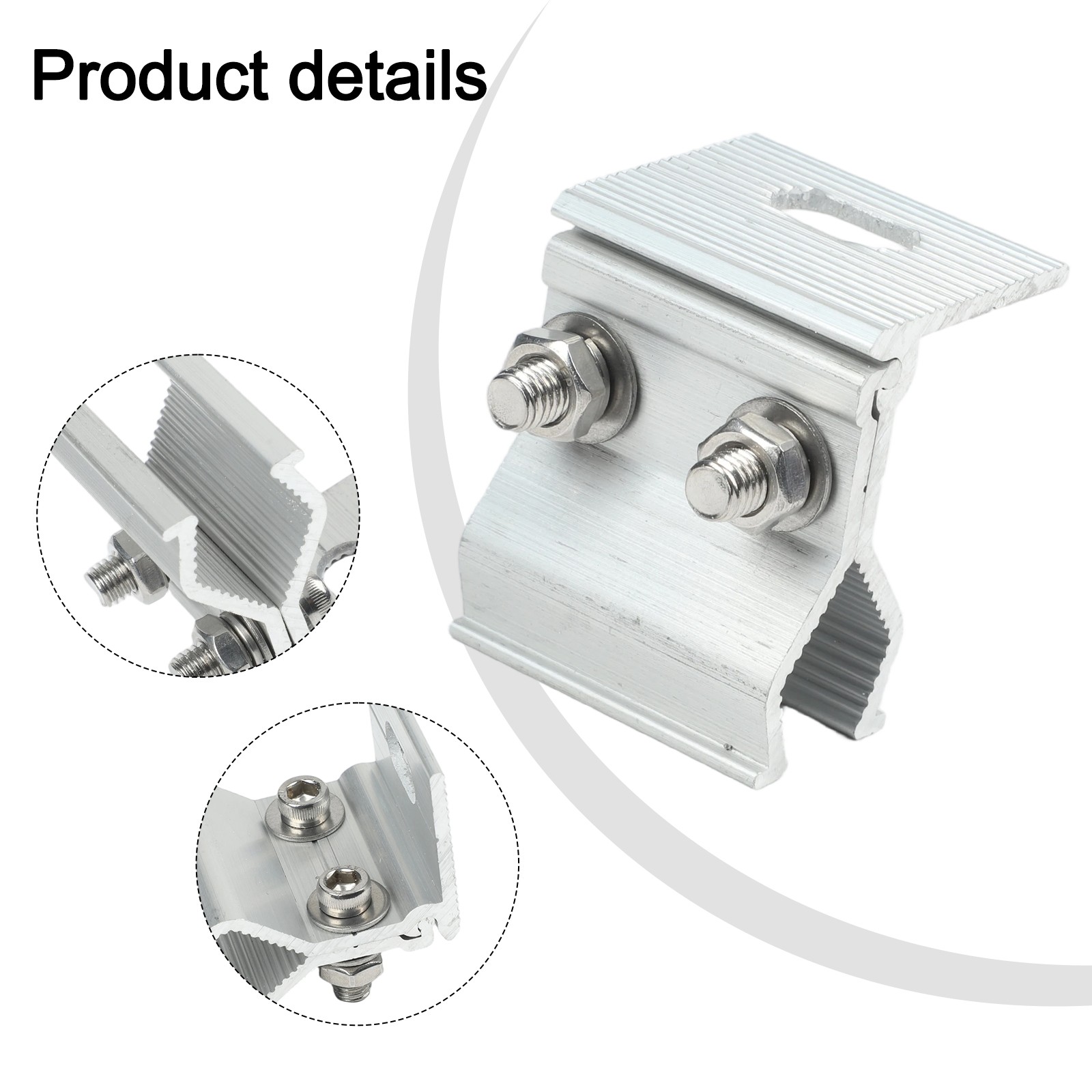 1/4Pcs Solar Panel Bracket Fixing Clamp Mounting Bracket Bracket For Roof