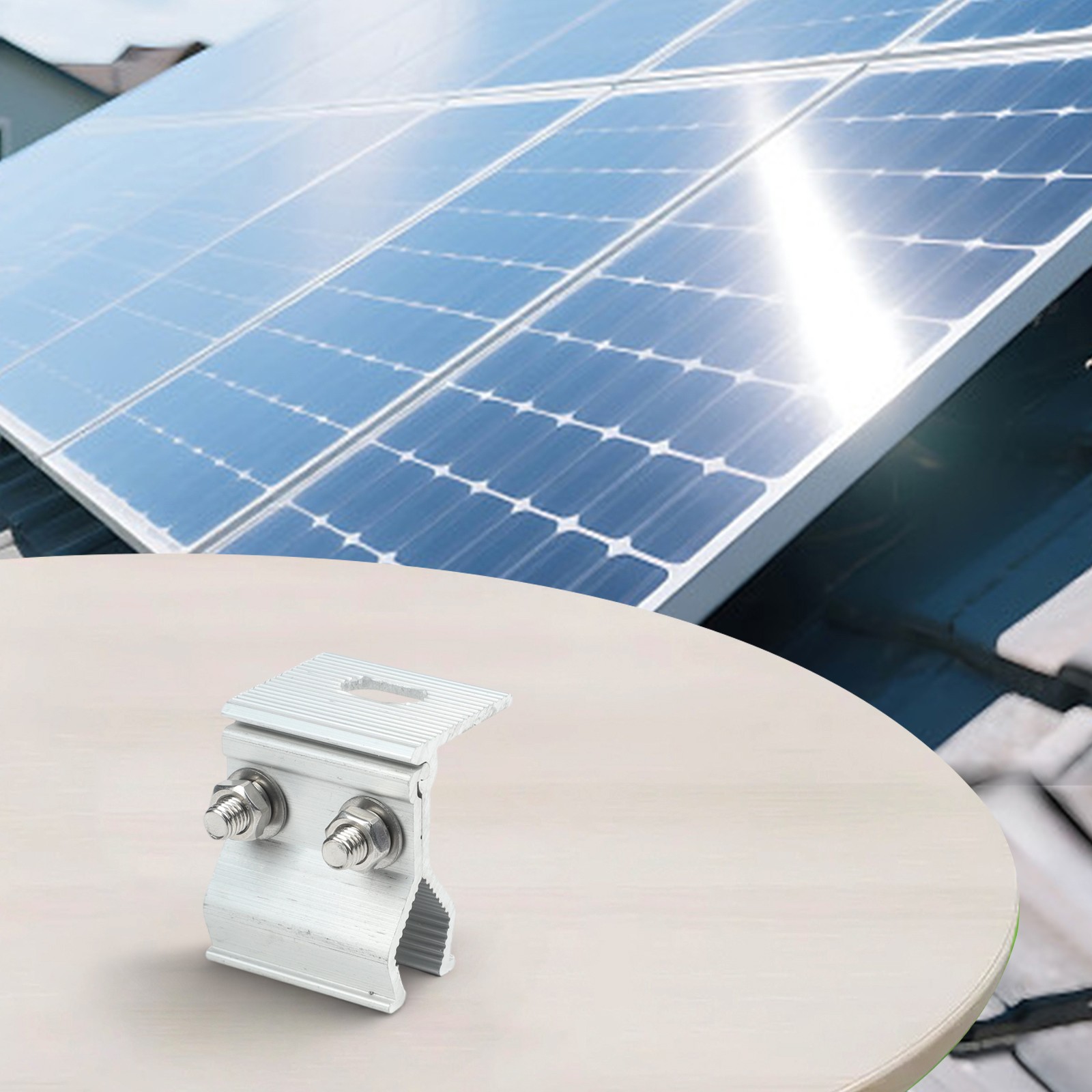 1/4Pcs Solar Panel Bracket Fixing Clamp Mounting Bracket Bracket For Roof