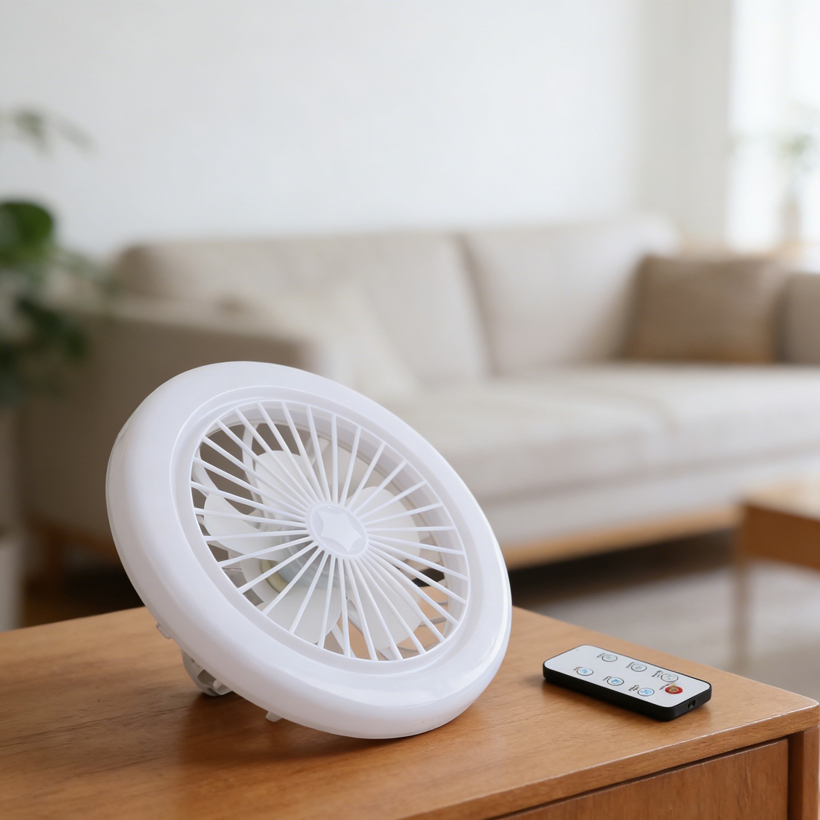 Energy saving LED fan light E27 screw bulb with remote control for home use