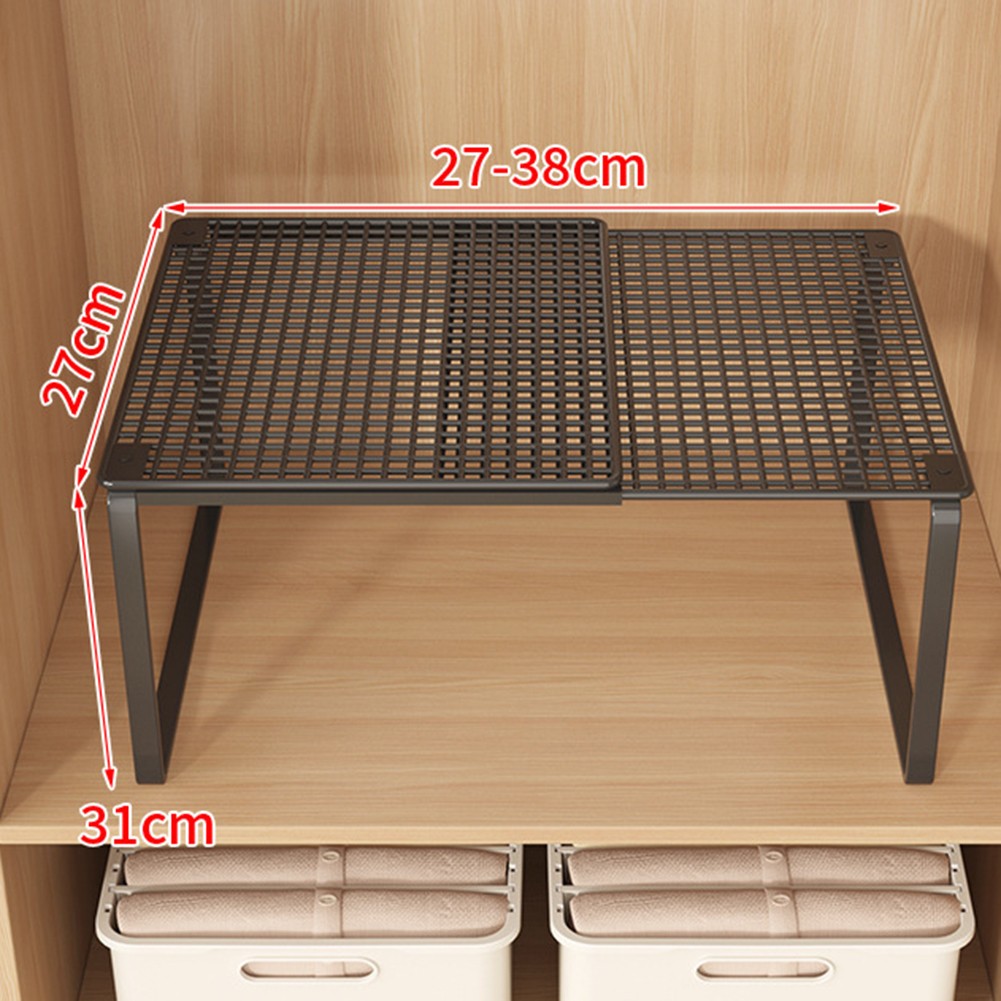 Metal Cabinet Organizer Shelf Adjustable Expandable Stackable for Kitchenware