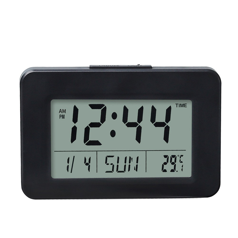 LCD Digital Clock Temperature Display Continuous Calendar Time Date Day Display