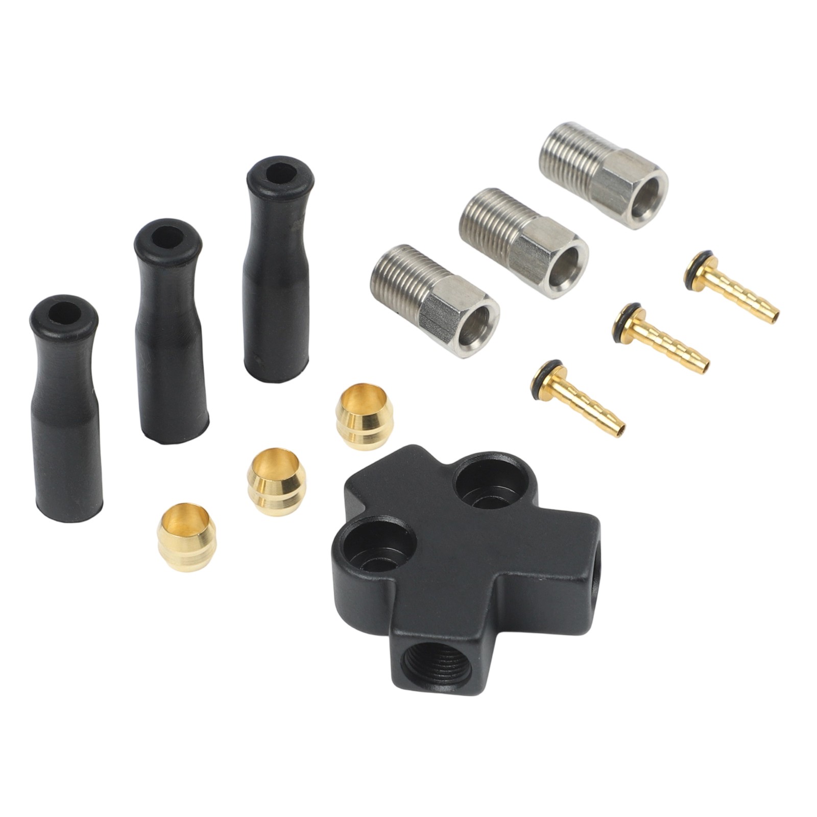 Enhanced Performance Hydraulic Brake Cable Tee Adapter for Modified Bikes