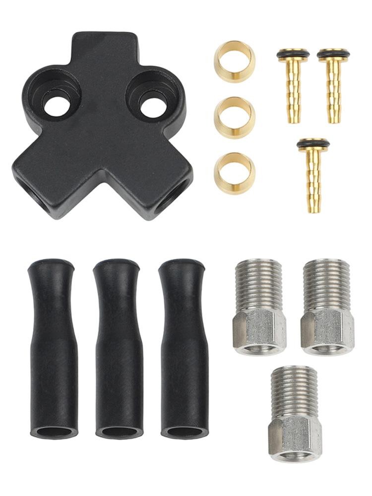 Enhanced Performance Hydraulic Brake Cable Tee Adapter for Modified Bikes