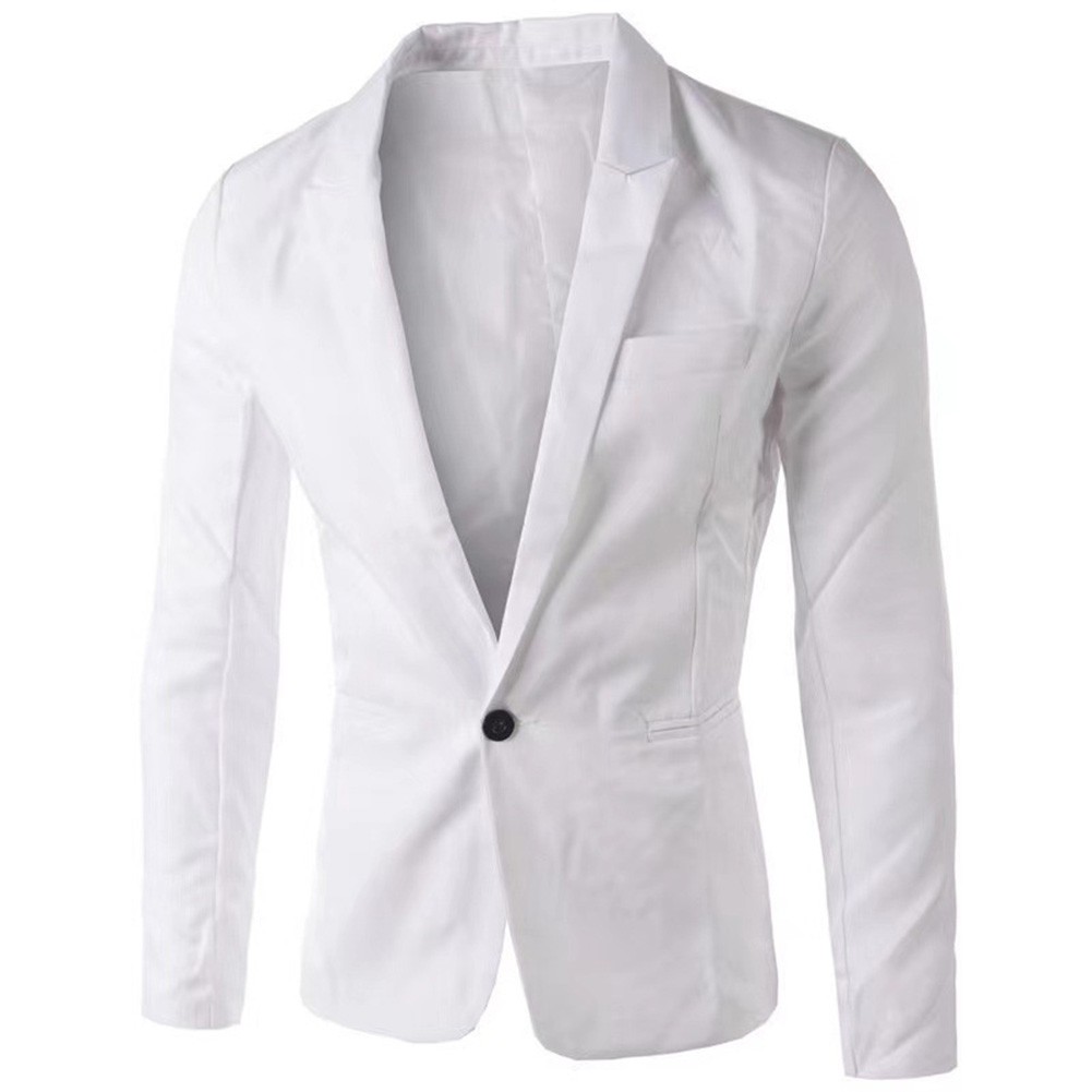 Mens for blazer Single-breasted Jacket Club Outfit Vacation Wear All-season Wear