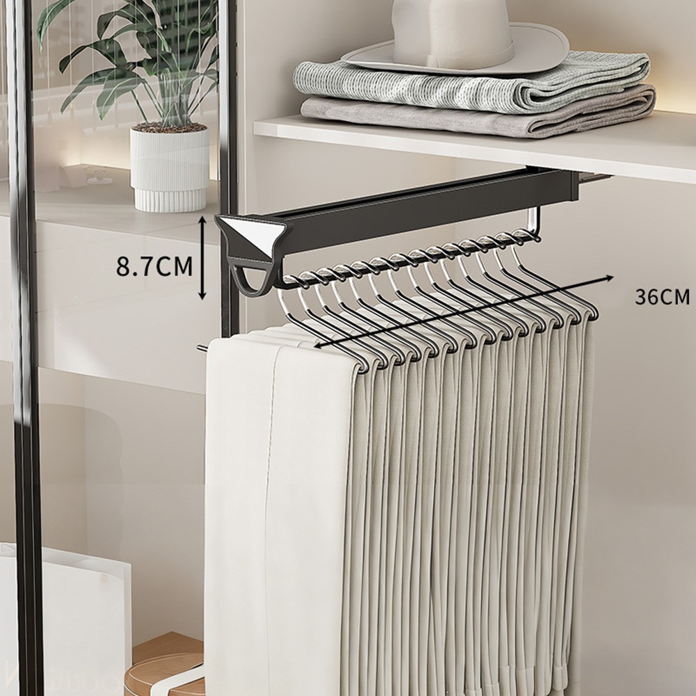Convenient Closet Upgrade with Extendable Aluminum Clothes Hanging Bar