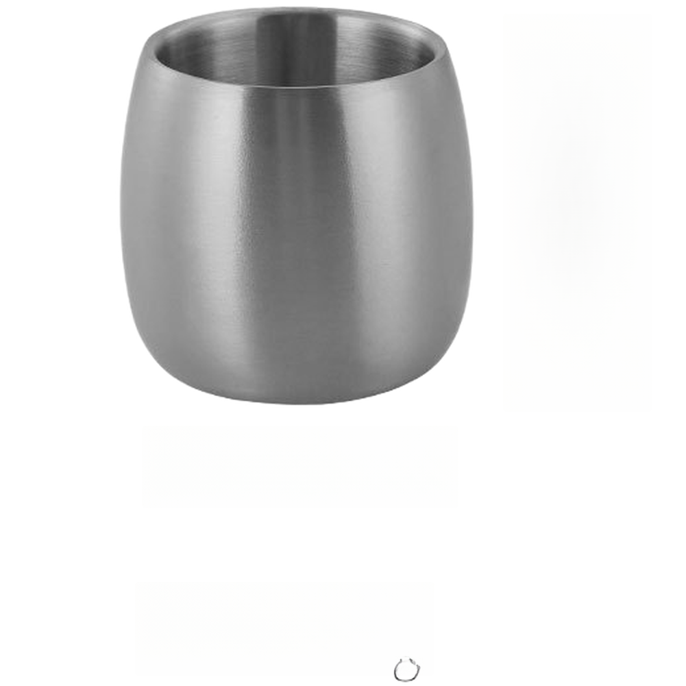 304 Stainless Steel Compact Korean Style Cup 150ml Double Wall Anti Slip Base