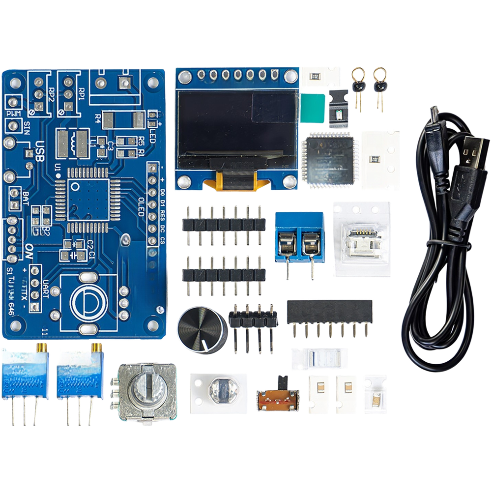 Single Channel Oscilloscope Kit with Adjustable Trigger for Signal Analysis