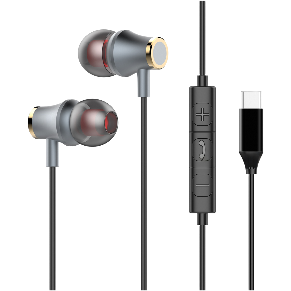 Wired Earbuds with USB C 3.5mm Connection HiFi Stereo Sound In Ear Design