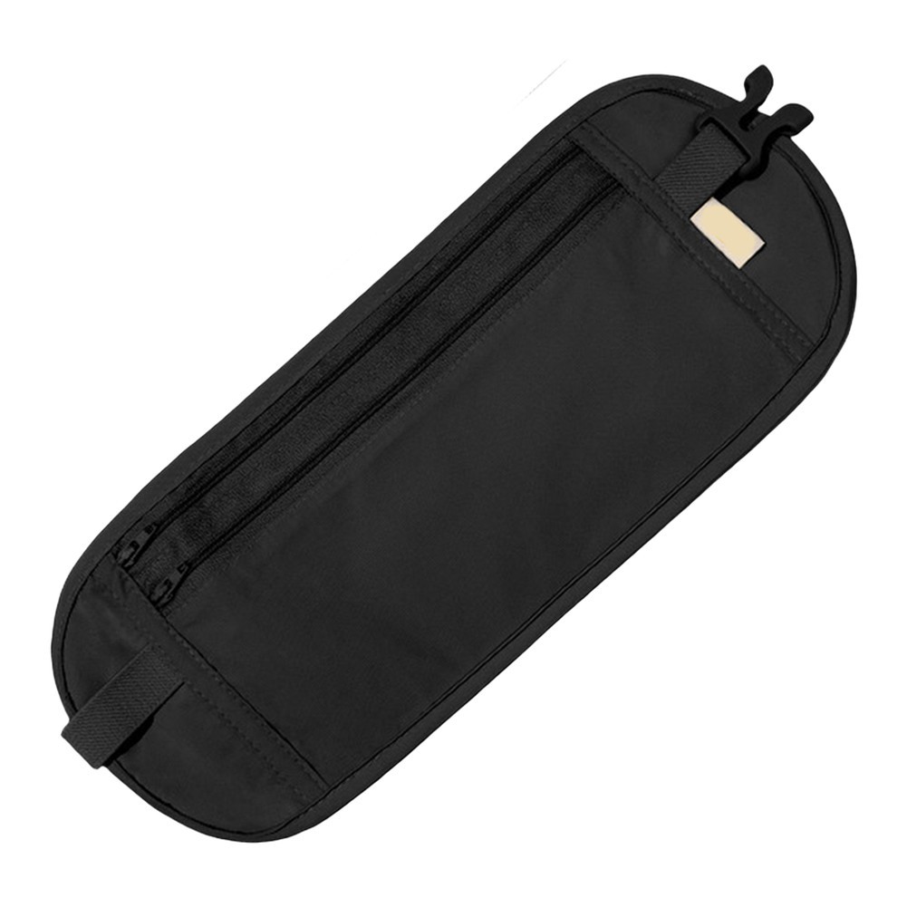 Security Waist Bag for Travel Slim Concealed Zipper Pocket for Cards Cash Phone