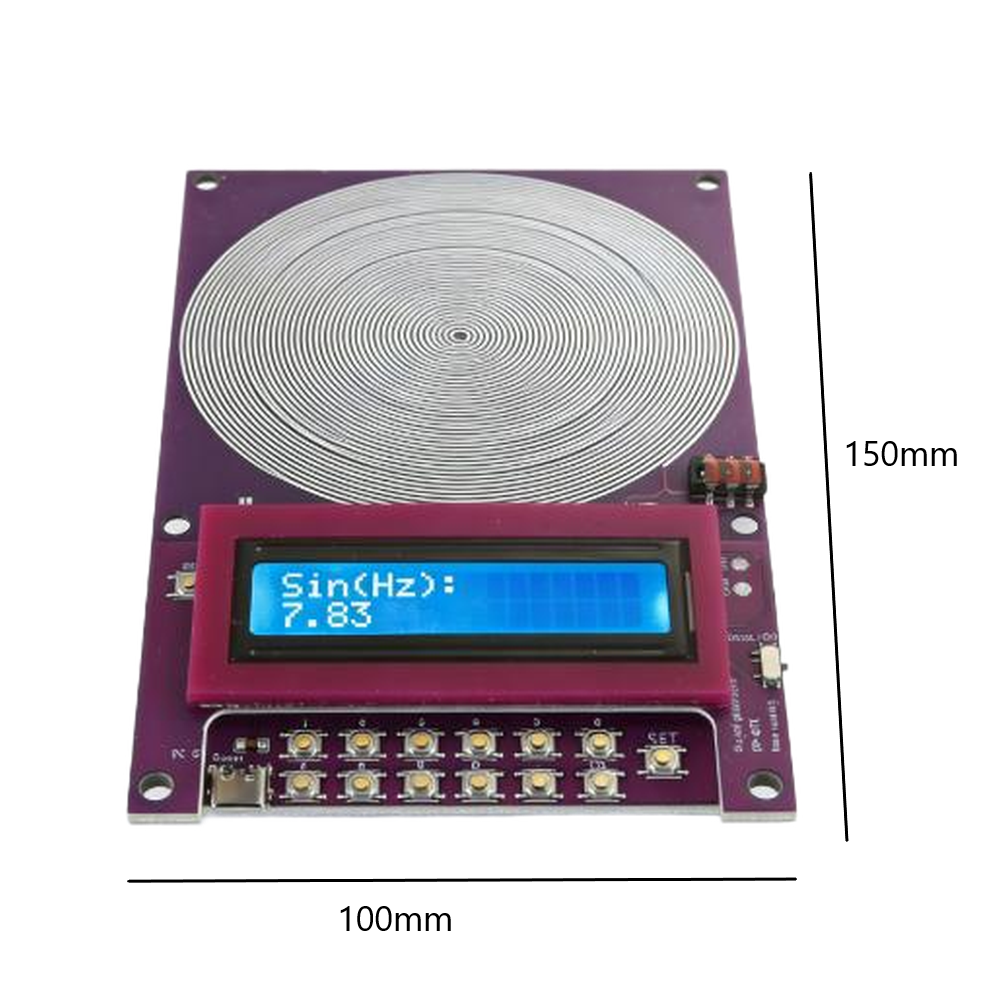 Signal Generator with MicroUSB Interface for Schumann 7.83Hz Sine Wave Delivery