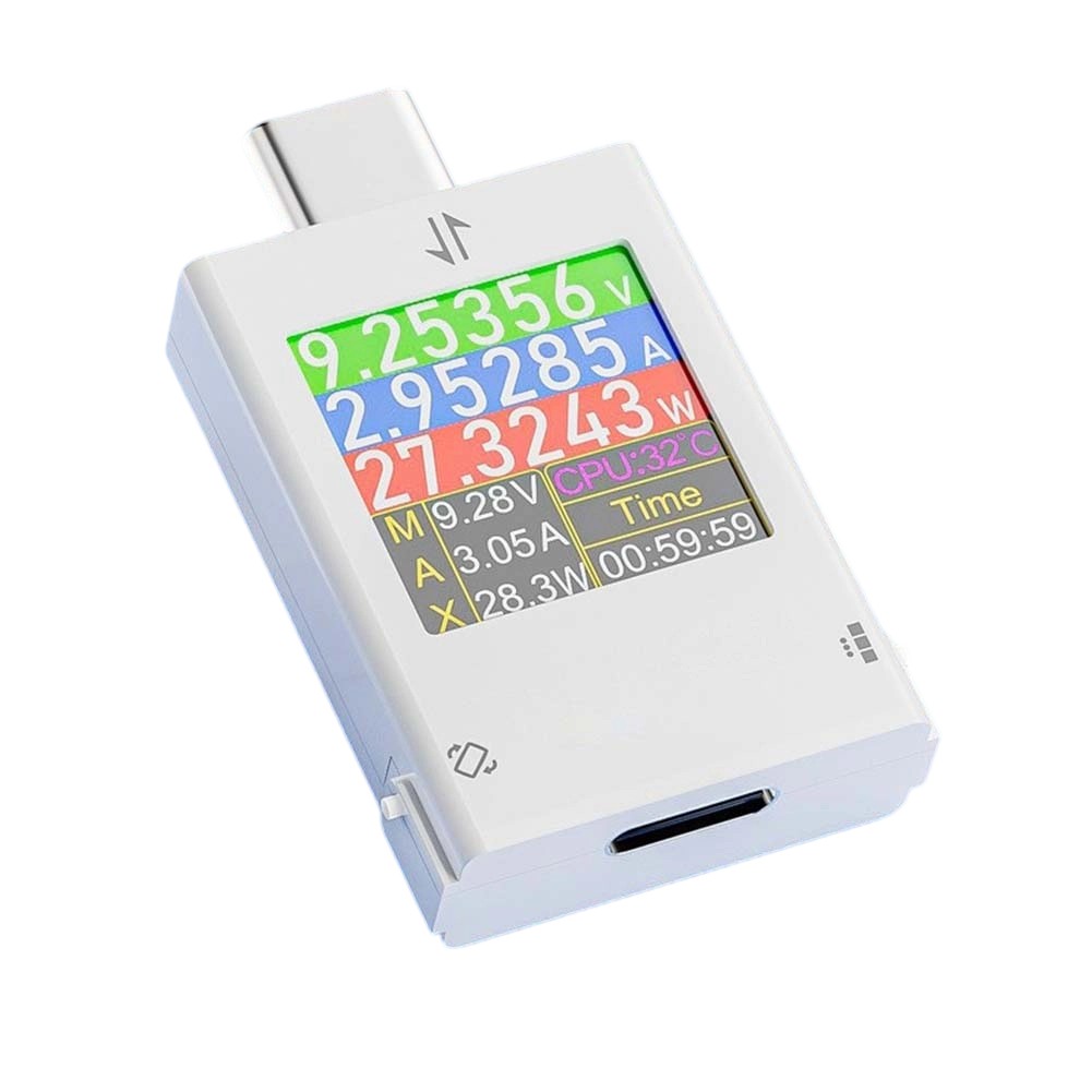 Type C Supply Tester USB for CHARGER Meter Capacity Energy Display with