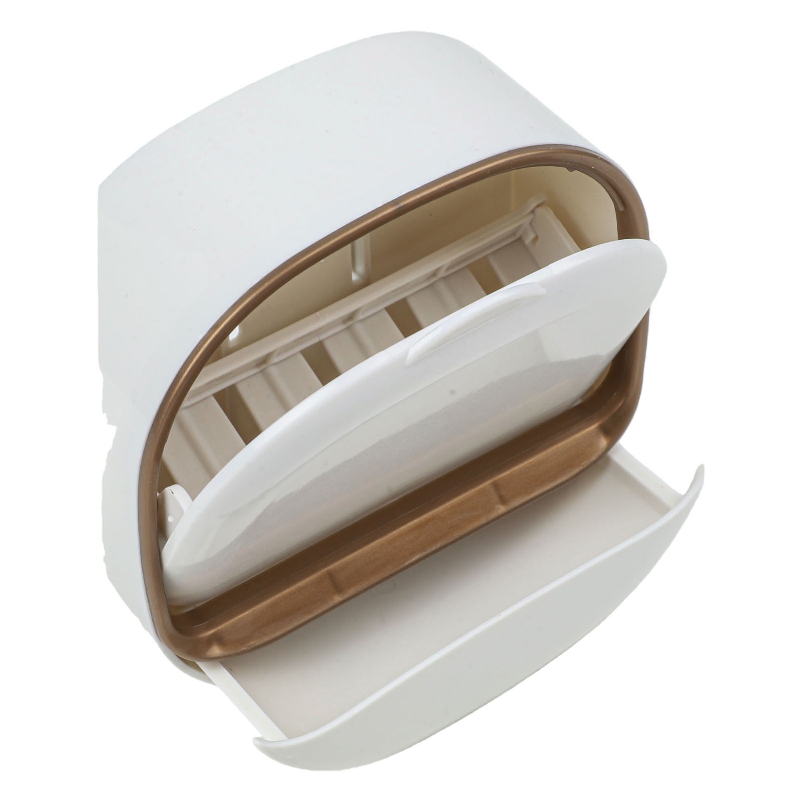 Wall Mounted Soap Holder for Bar Soaps and Sponges with Efficient Drainage