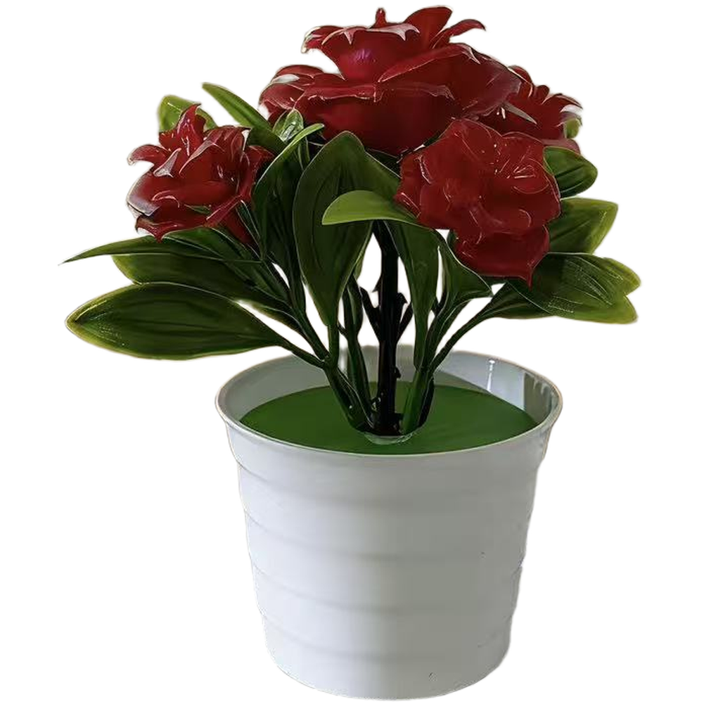 Compact Artificial Roses 14cm Tall with 12cm Width for Small Space Decor Needs