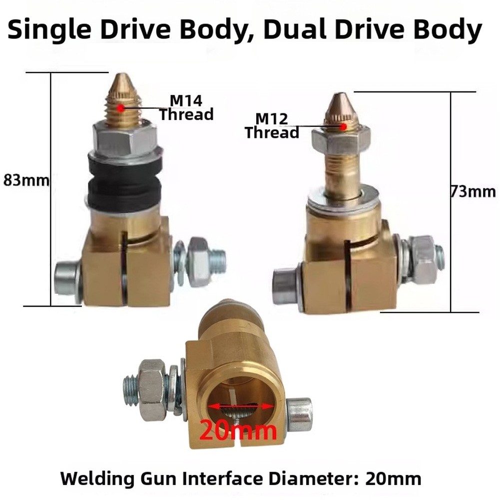 Single Drive Wire Feeder Accessory for Gas Shielded Welding Machine Brass Build