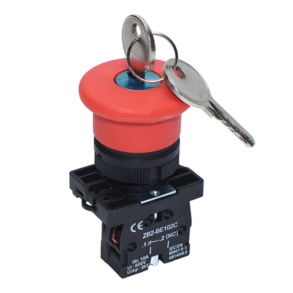 Compact Safety Stop Switch 7.4x4.2x3cm with Wide Temperature Resistance