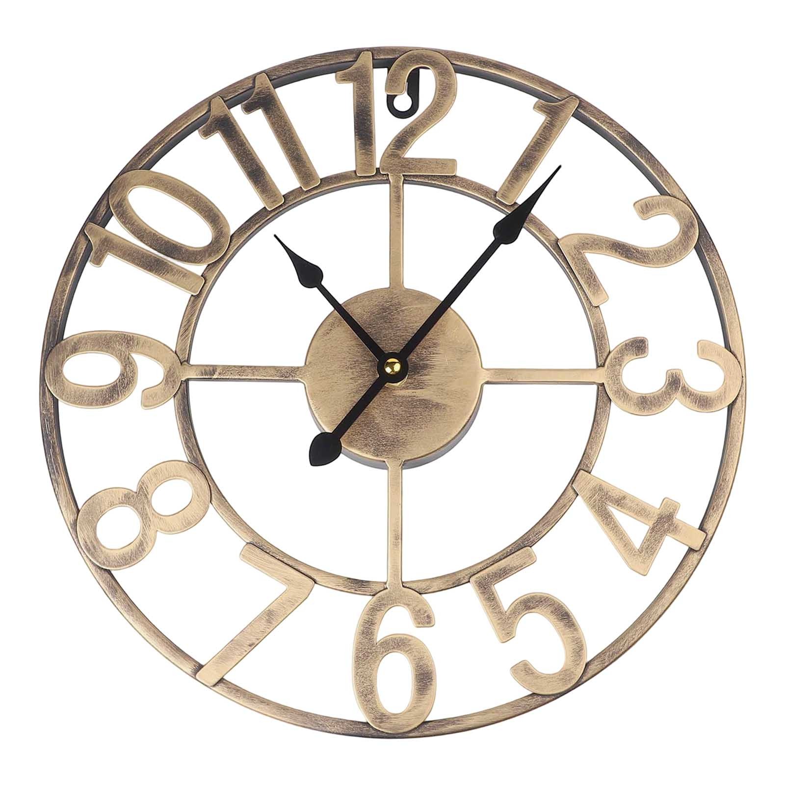 Sturdy Weatherproof Metal For outdoor Wall Clock Stylish Design in Two Sizes