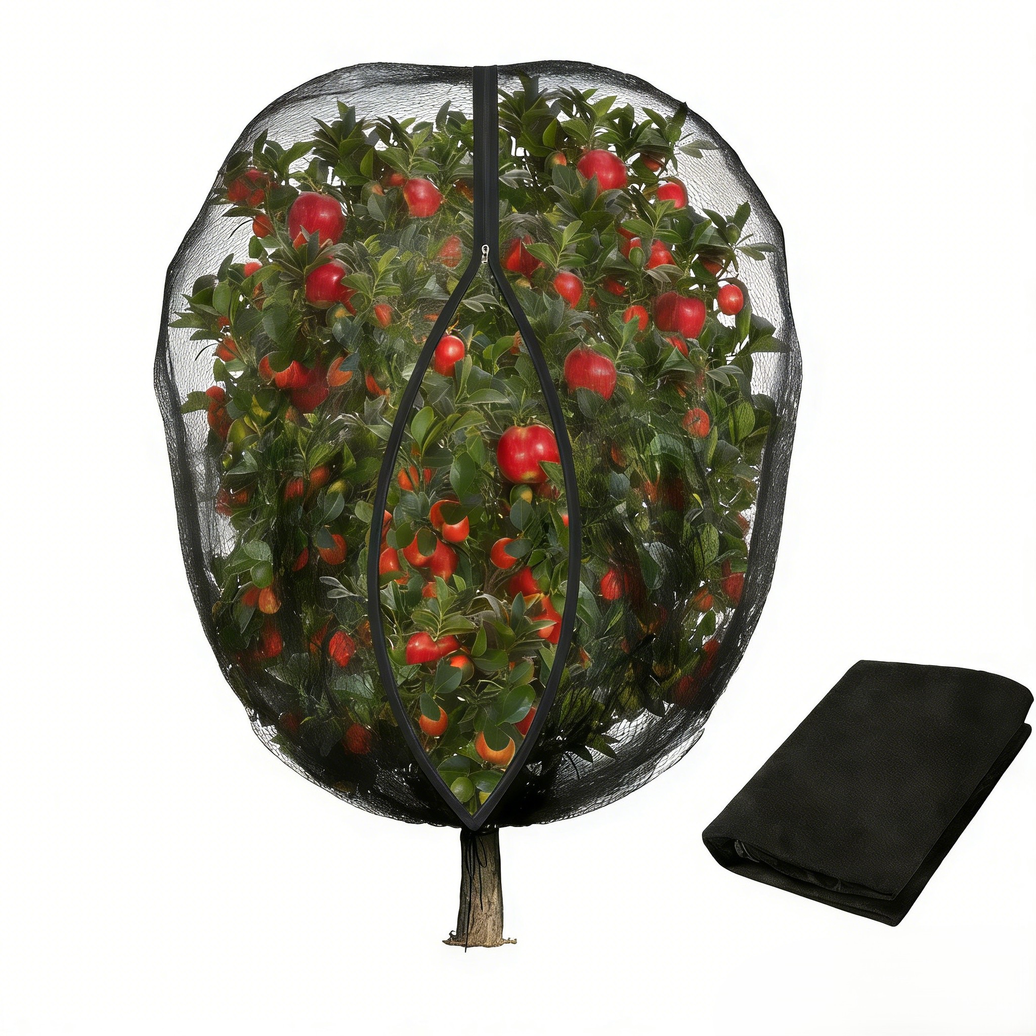 High Durability Fruit Tree Netting with Easy Open Zipper and Drawstring