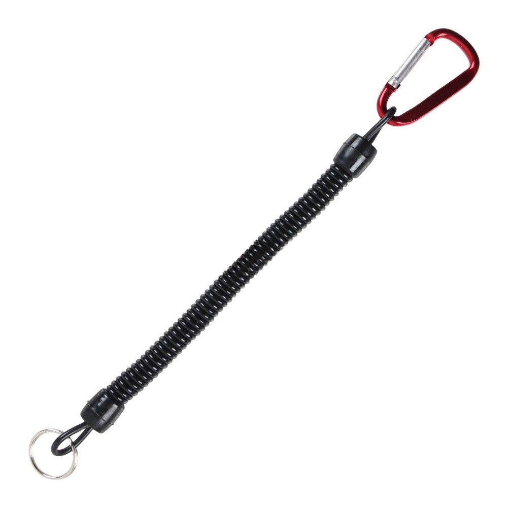 Fishing Rod Retractable Leash with Coiled Cord Design for Secure and Stable Use