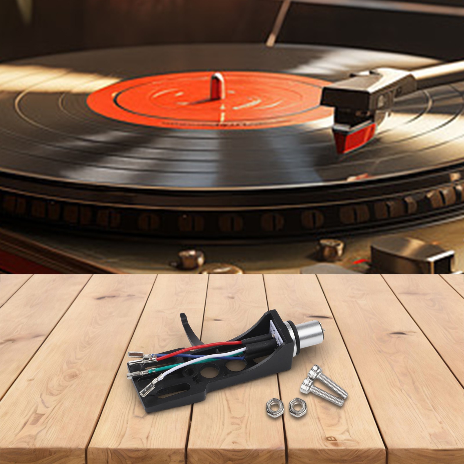 AT3600L Moving Magnet Phonograph Kit with Alloy Bracket for Turntables