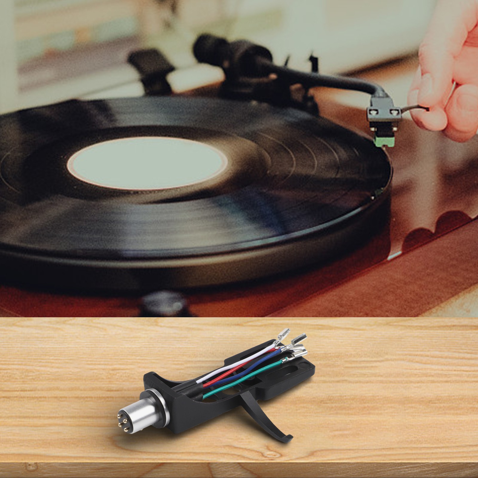 AT3600L Moving Magnet Phonograph Kit with Alloy Bracket for Turntables