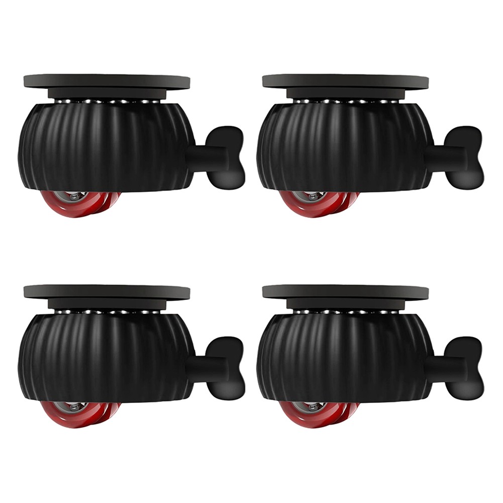Smooth Gliding Furniture Casters Set of 4 with Stable Steel Ball Bearings