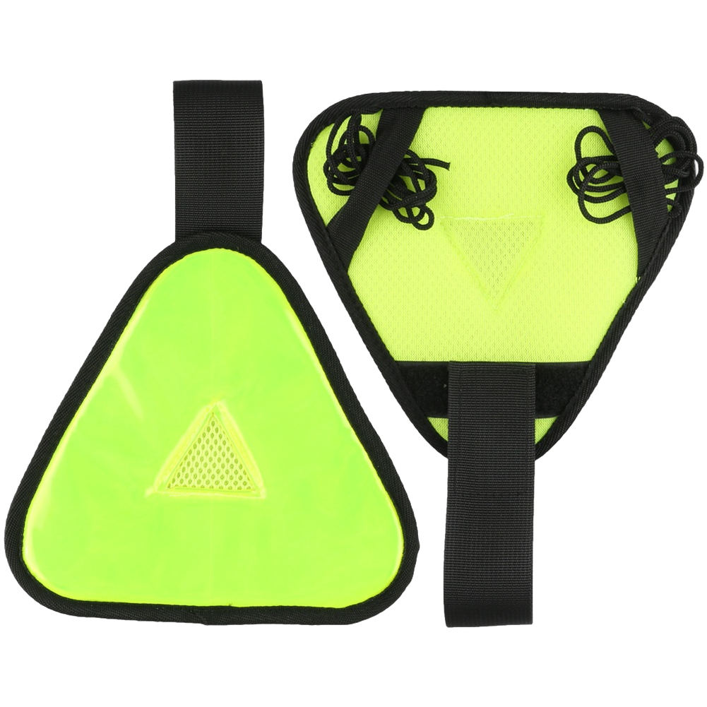 18x18cm Reflective Triangle Safety Sign for Night Riding and Commuting