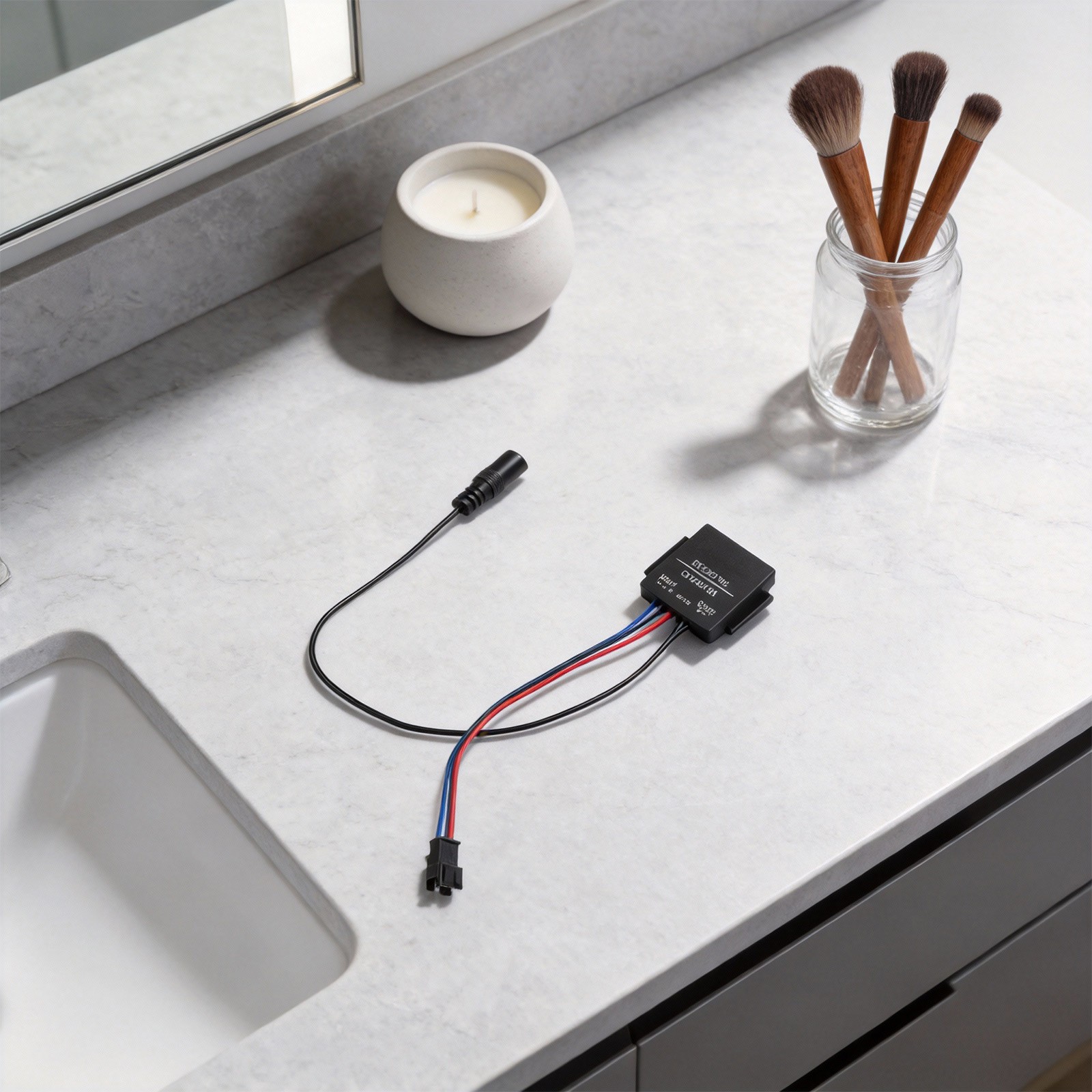 Easy to Install Mirror Touch Sensor Switch for Bathroom Lighting