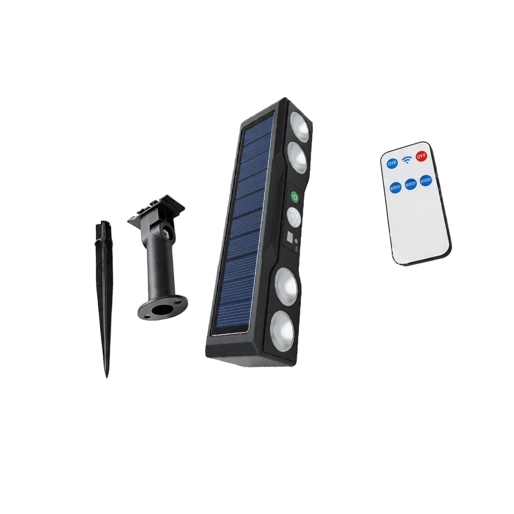 Solar Powered Wall Lamp for Outdoor Garden Porch Stair Lighting 18 5 4cm