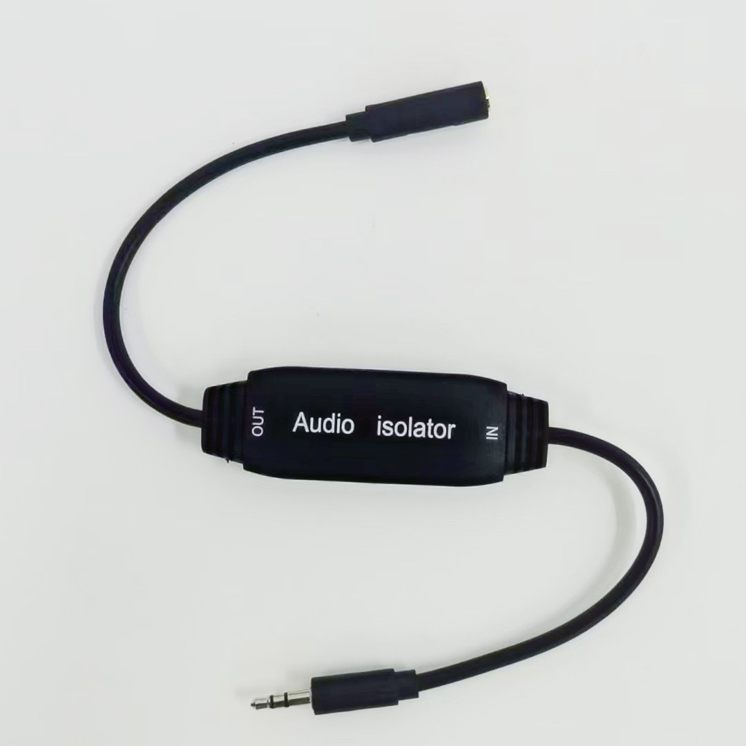 3.5mm Ground Loop Noise Blocker for Car Audio Systems and Portable Speakers