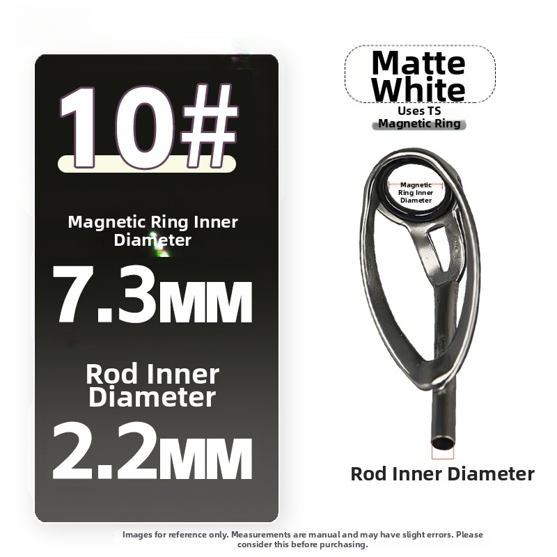 Fishing Rod Guide Ring Stainless Steel Tip Top for Improved Casting Accuracy