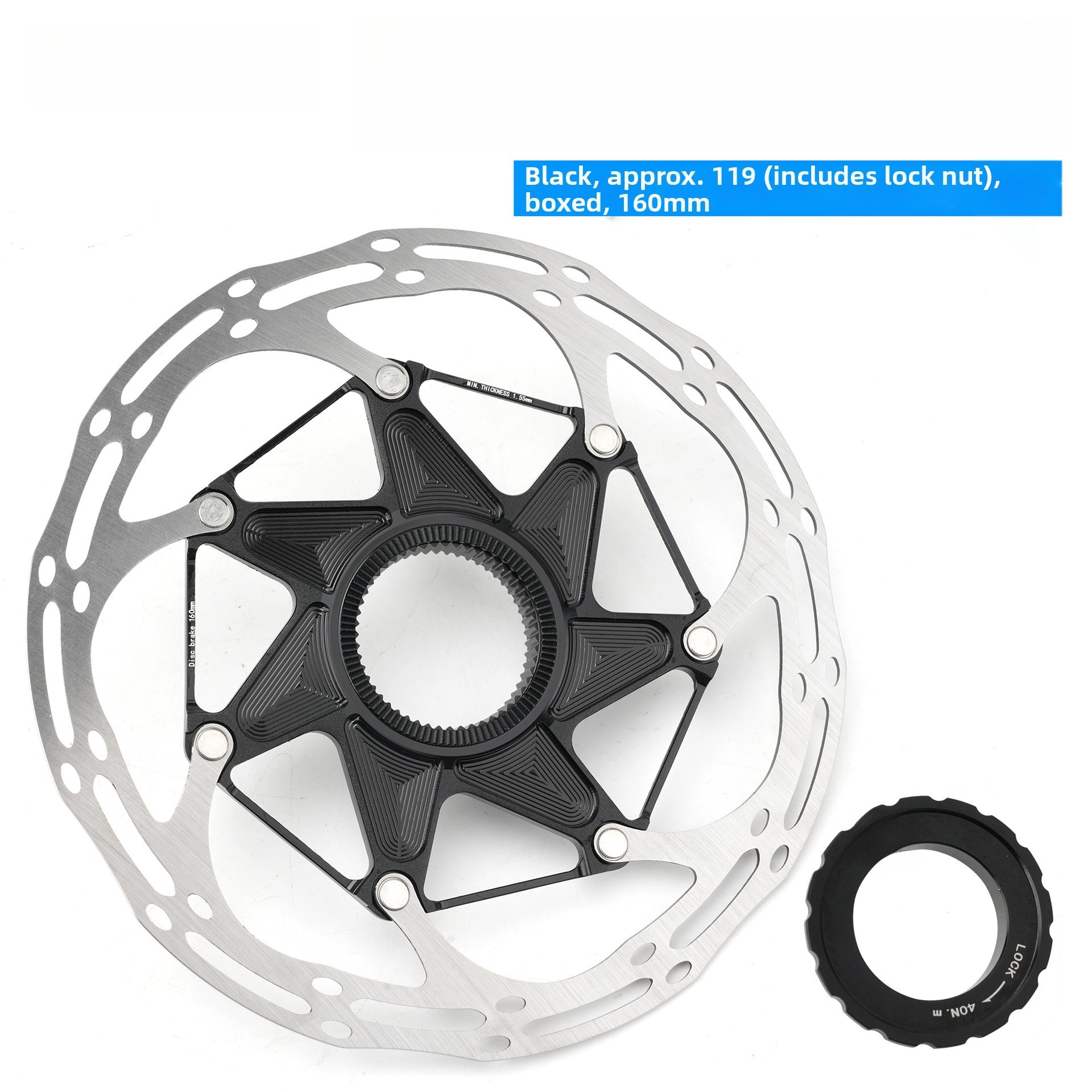 7075 Aluminum Alloy Centerlock Disc Brake For Rotor for Bike 140mm 160mm