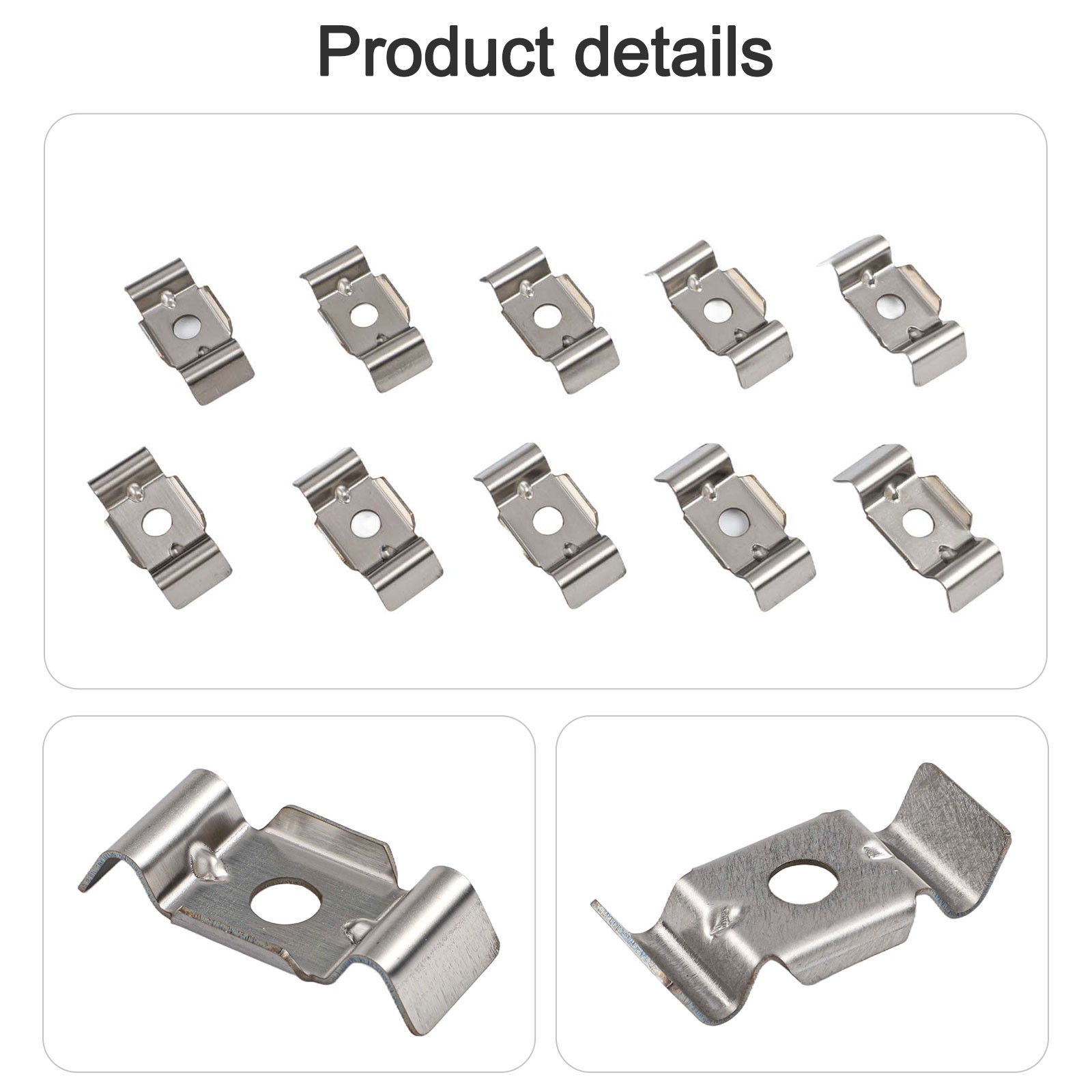 Double Pole Pad Fence Bracket Clamp for 28 32mm Metal and Wooden Posts
