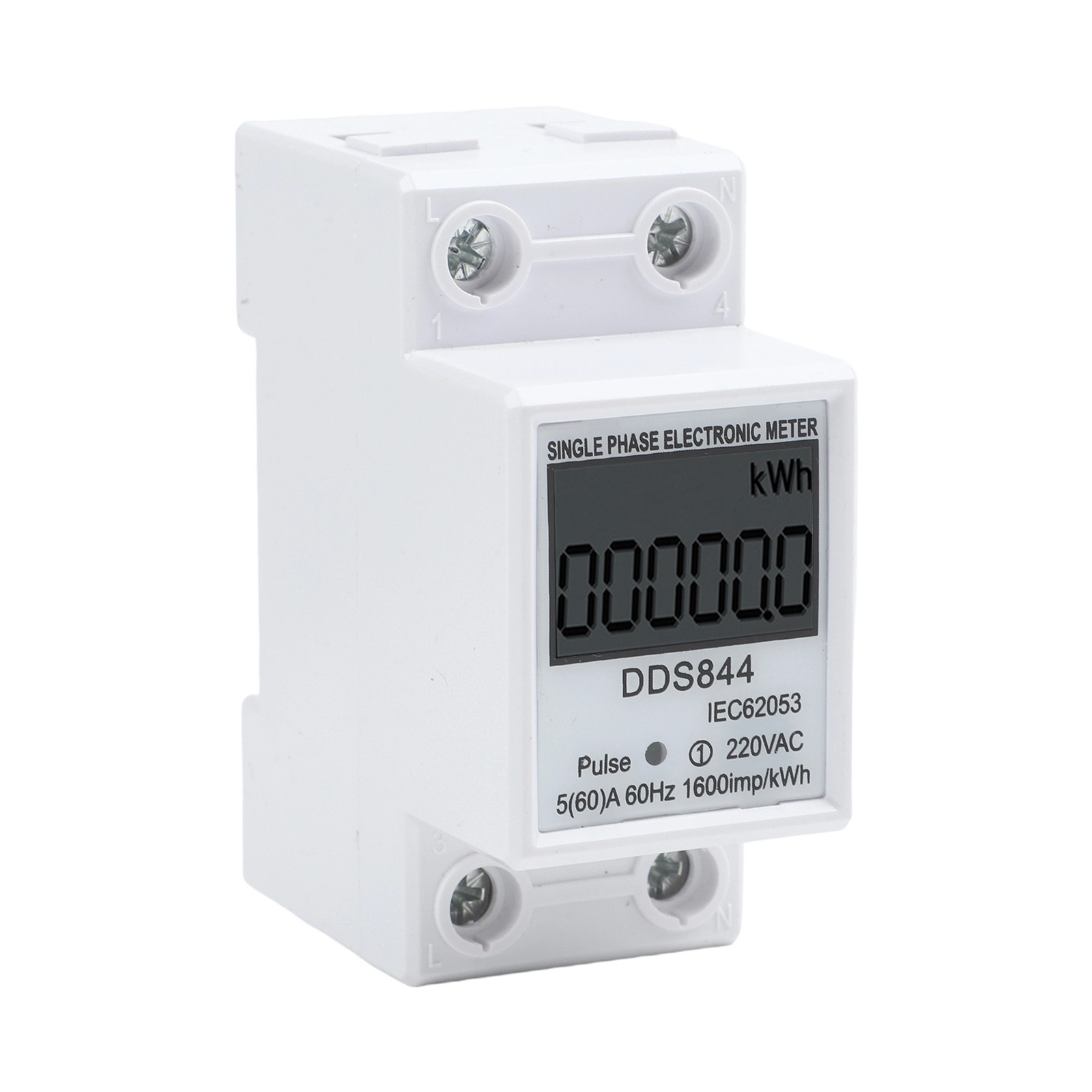 LCD Backlight Single Phase Energy Meter Clear Readings Reliable Design