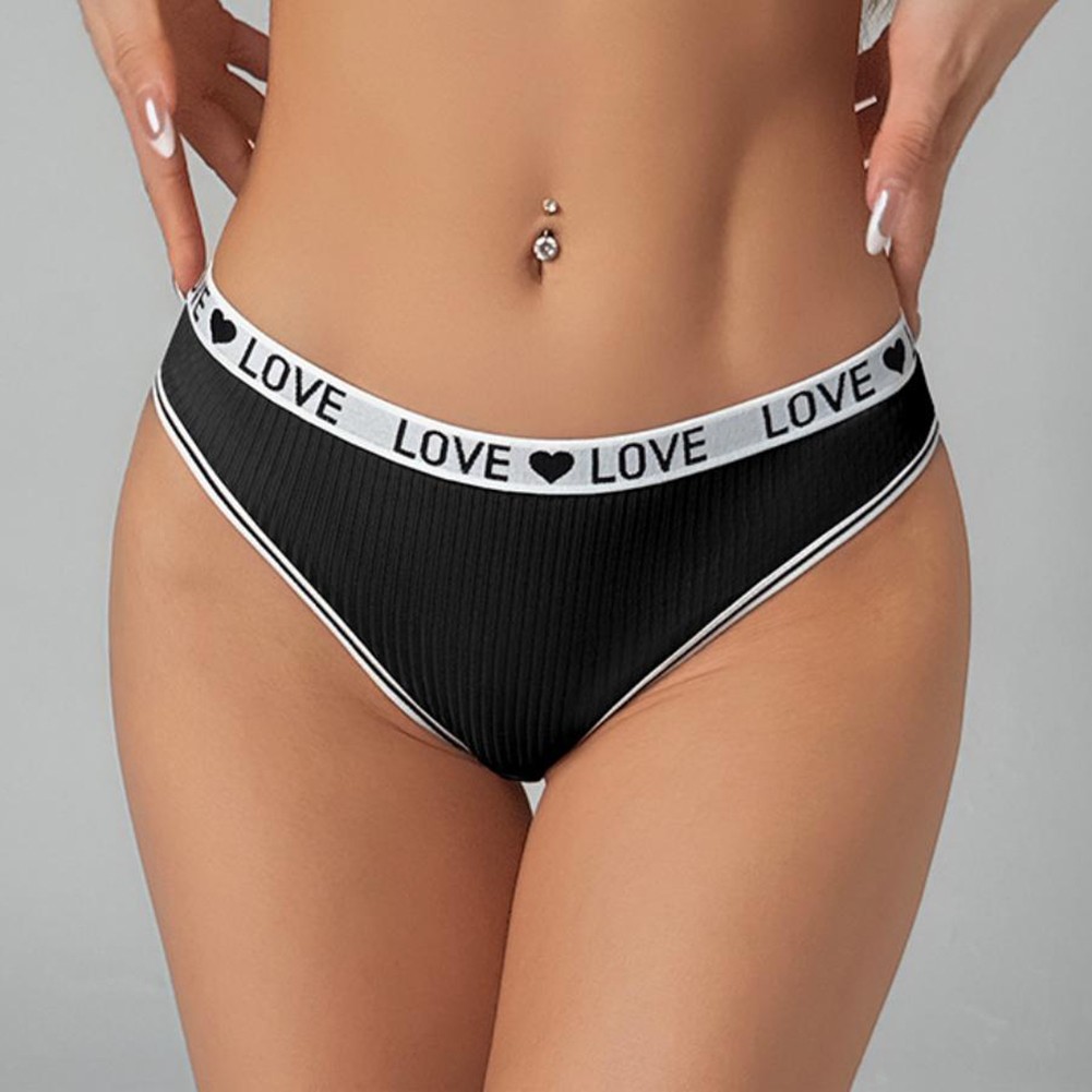 Women’s All Season Underpants with Letter Print for Comfortable Daily Movement