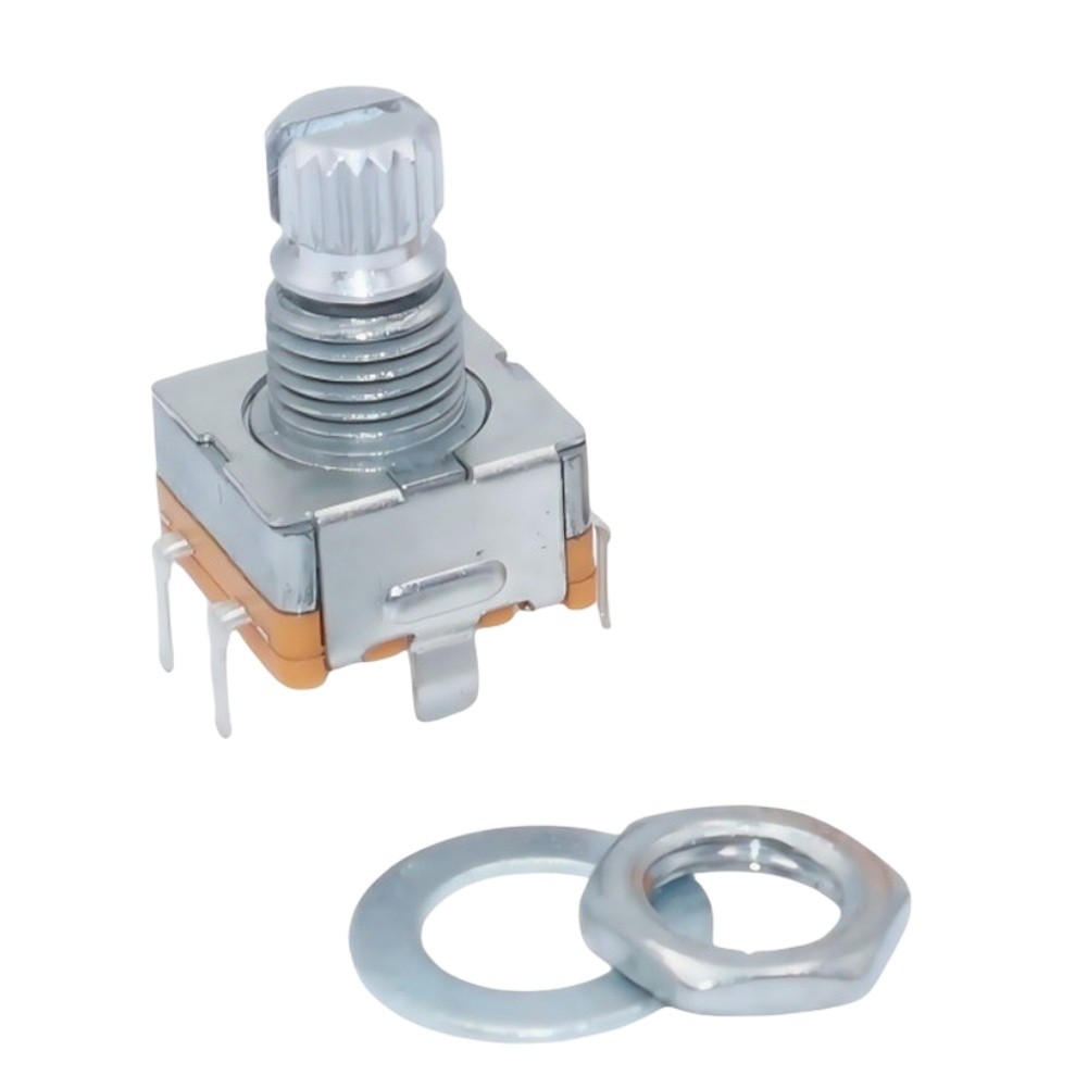 EC11 30 Position Encoder with 360 Deg Rotation and Built-in Push Switch